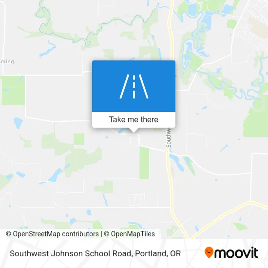 Southwest Johnson School Road map