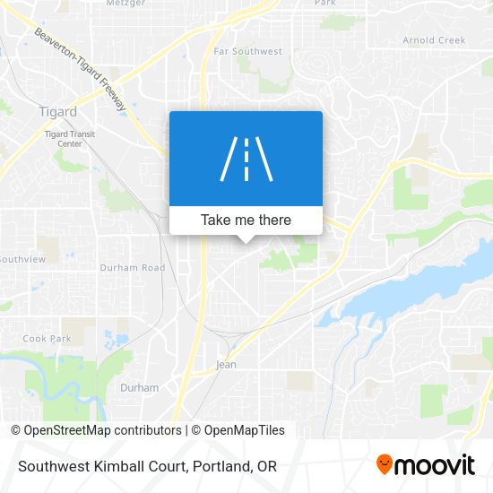Southwest Kimball Court map