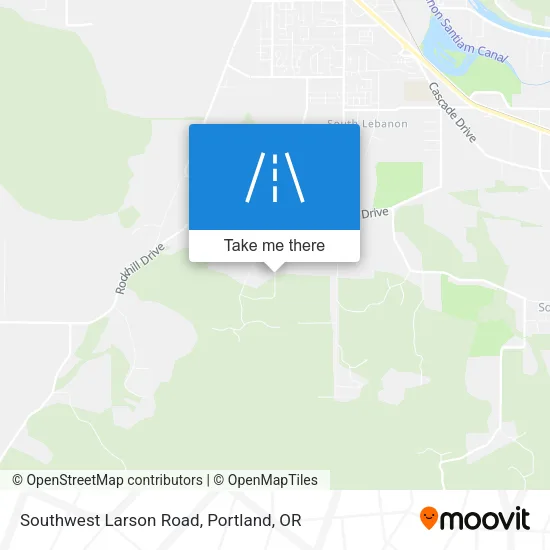 Southwest Larson Road map