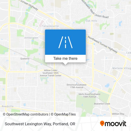 Southwest Lexington Way map
