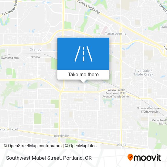 Mapa de Southwest Mabel Street