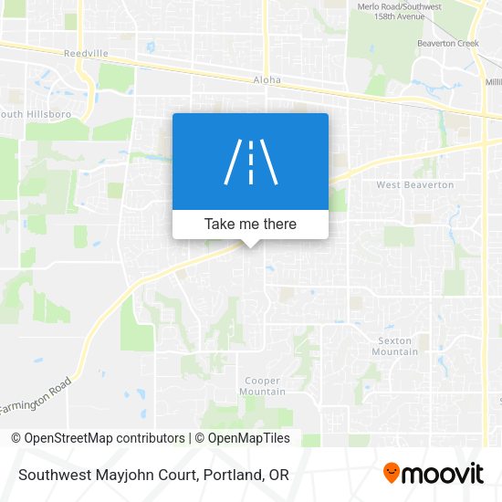Southwest Mayjohn Court map