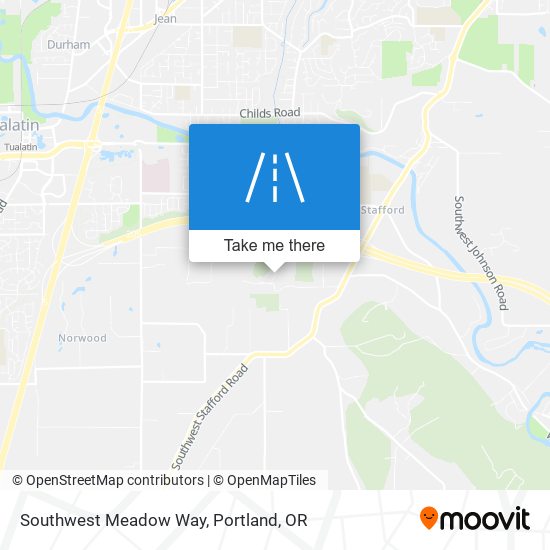 Southwest Meadow Way map
