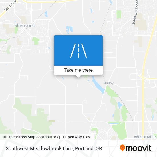 Southwest Meadowbrook Lane map