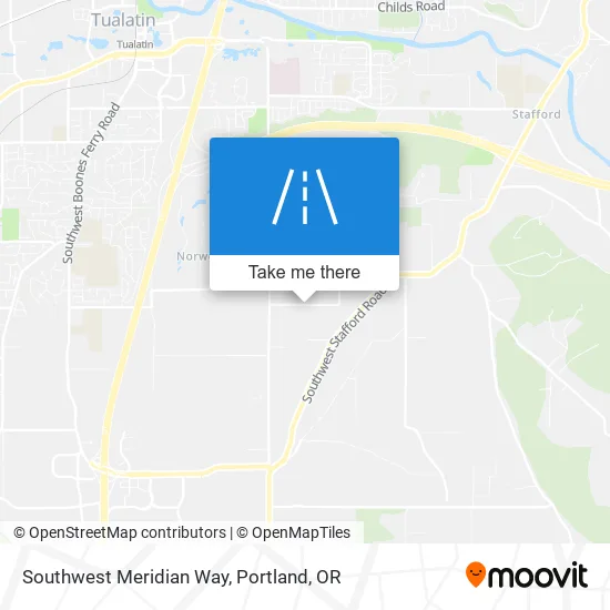 Southwest Meridian Way map
