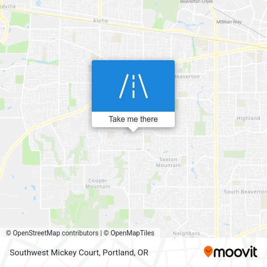 Mapa de Southwest Mickey Court