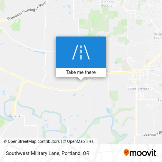 Southwest Military Lane map