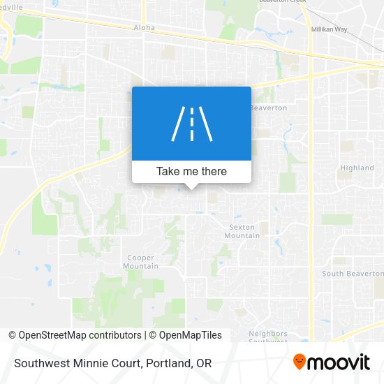 Southwest Minnie Court map