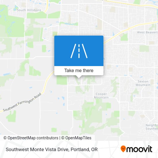 Southwest Monte Vista Drive map