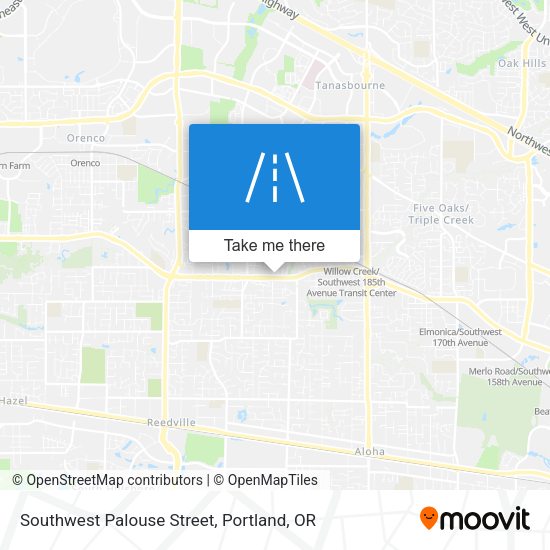 Southwest Palouse Street map
