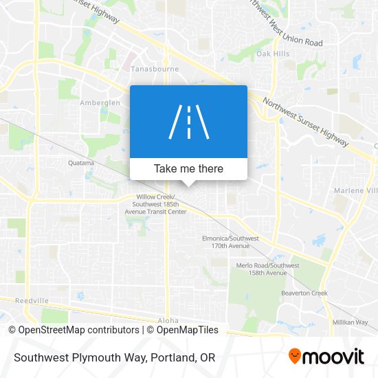 Southwest Plymouth Way map