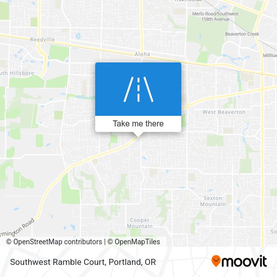 Southwest Ramble Court map