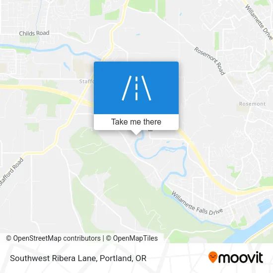 Southwest Ribera Lane map