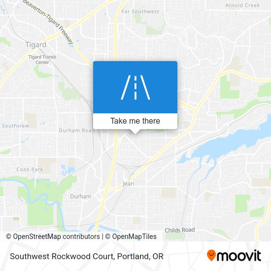 Southwest Rockwood Court map