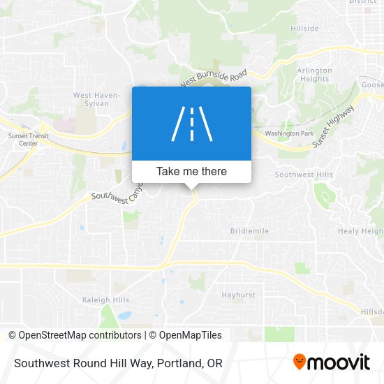Mapa de Southwest Round Hill Way