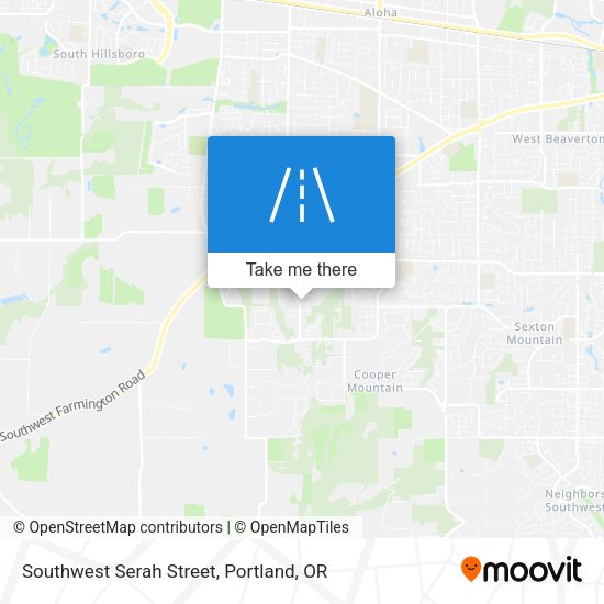 Southwest Serah Street map