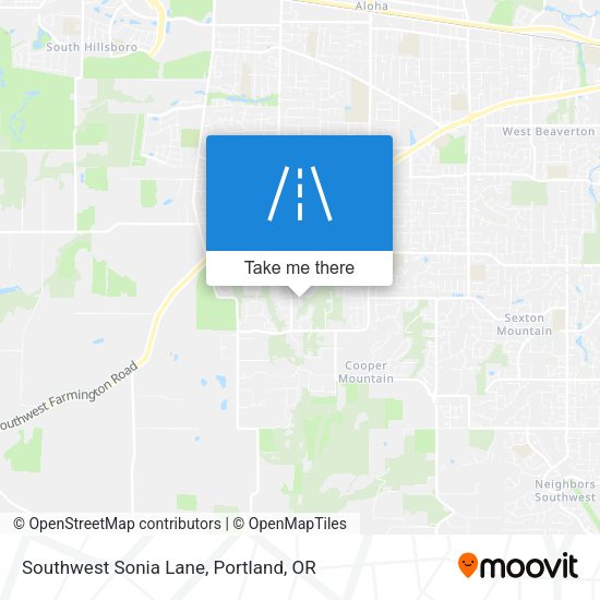 Southwest Sonia Lane map