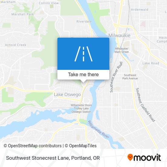 Southwest Stonecrest Lane map