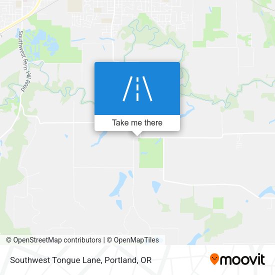 Mapa de Southwest Tongue Lane