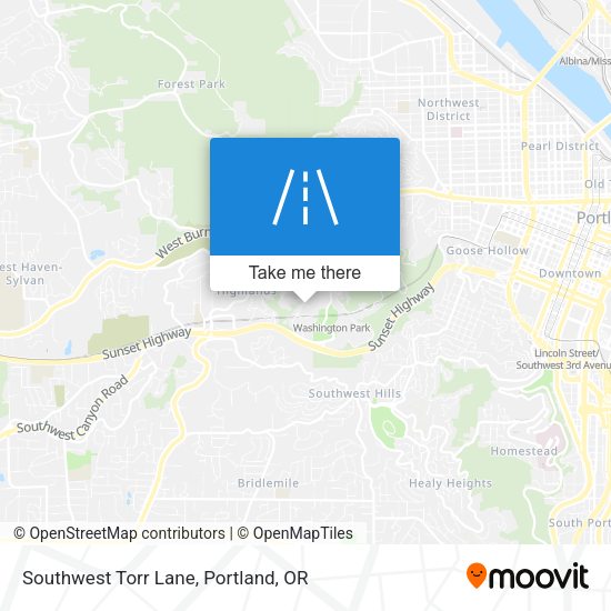 Mapa de Southwest Torr Lane