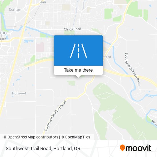 Southwest Trail Road map