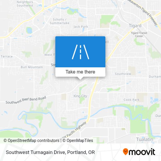 Mapa de Southwest Turnagain Drive