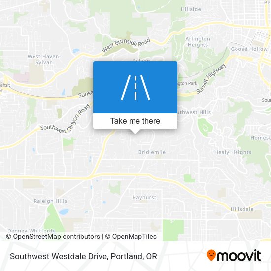 Mapa de Southwest Westdale Drive