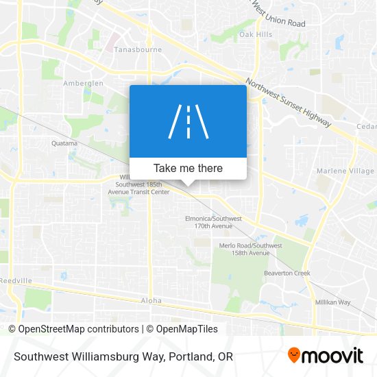 Mapa de Southwest Williamsburg Way