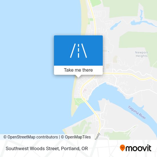 Southwest Woods Street map