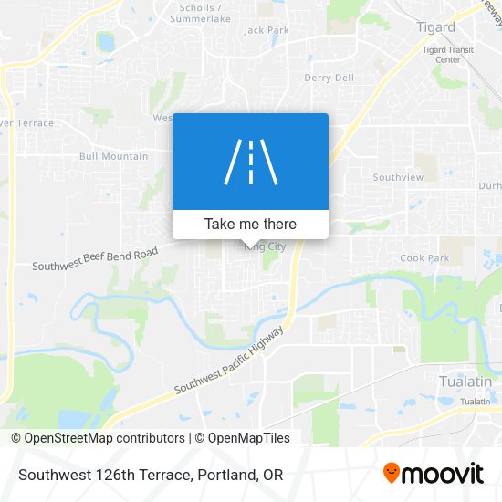 Mapa de Southwest 126th Terrace