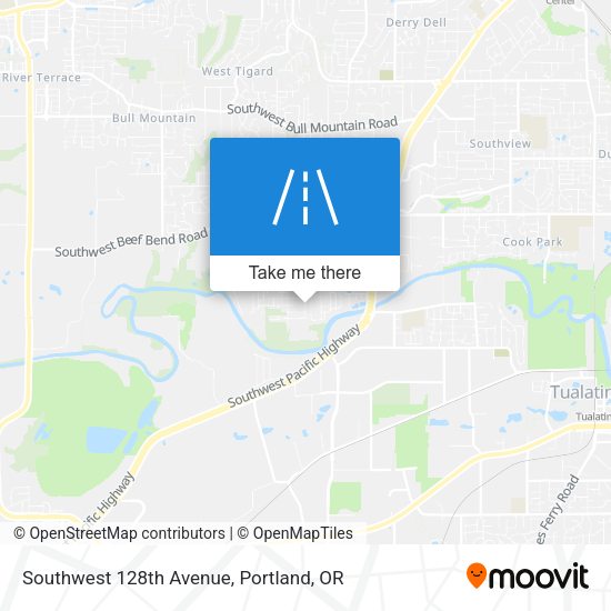 Southwest 128th Avenue map