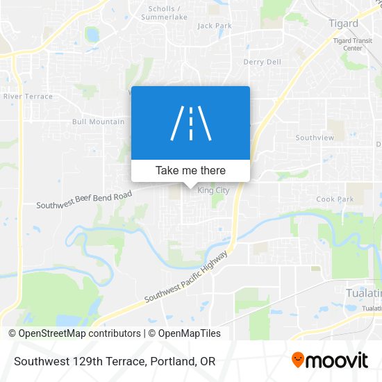 Southwest 129th Terrace map