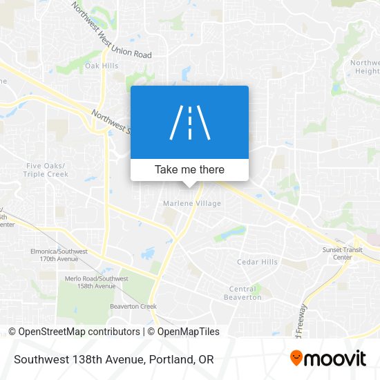 Southwest 138th Avenue map