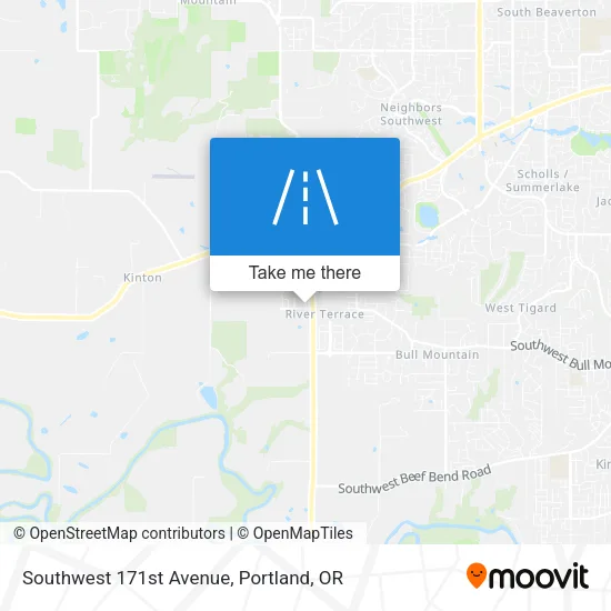 Southwest 171st Avenue map
