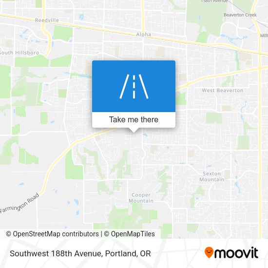 Southwest 188th Avenue map