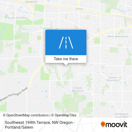 Southwest 194th Terrace map