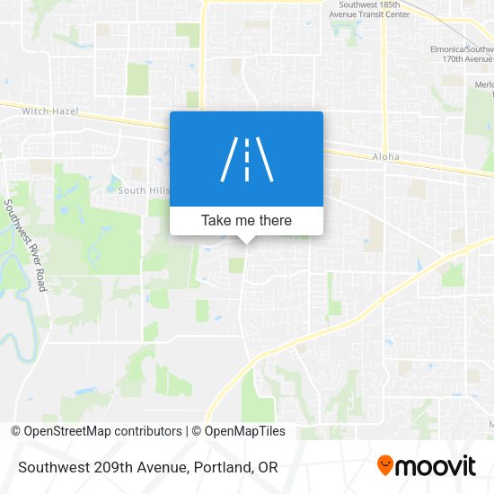 Mapa de Southwest 209th Avenue