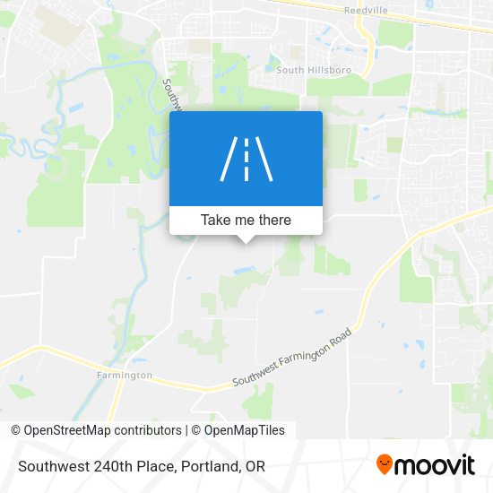 Southwest 240th Place map
