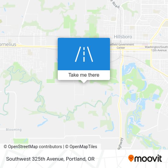 Southwest 325th Avenue map