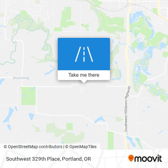 Southwest 329th Place map