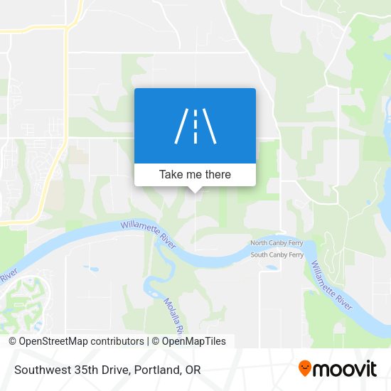 Southwest 35th Drive map