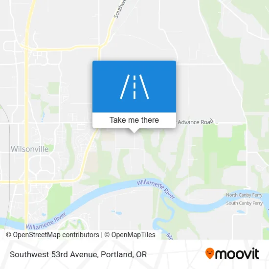 Southwest 53rd Avenue map