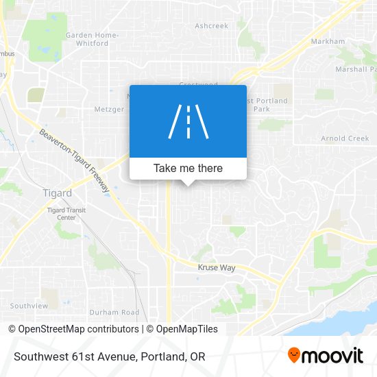Southwest 61st Avenue map