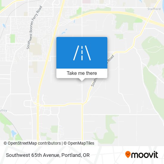 Southwest 65th Avenue map