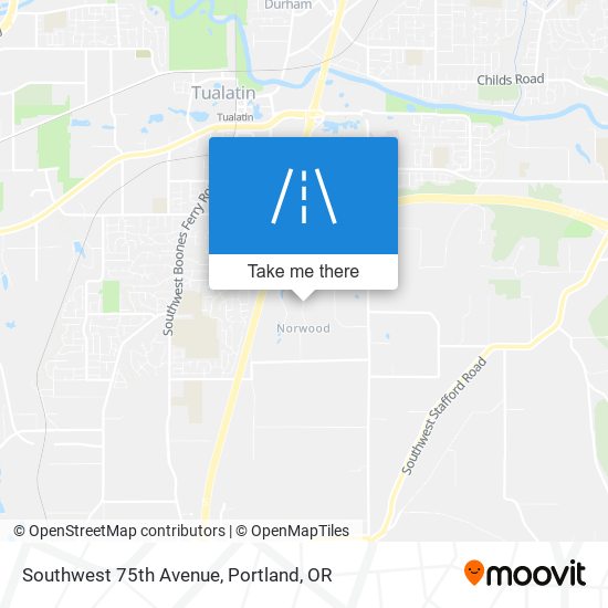 Southwest 75th Avenue map