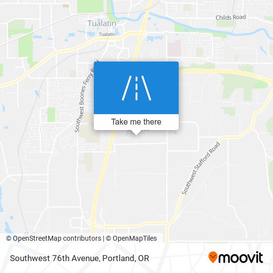 Southwest 76th Avenue map