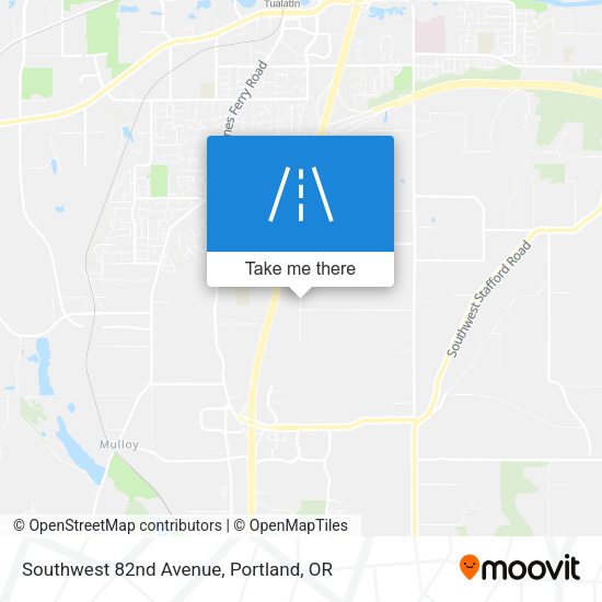 Southwest 82nd Avenue map
