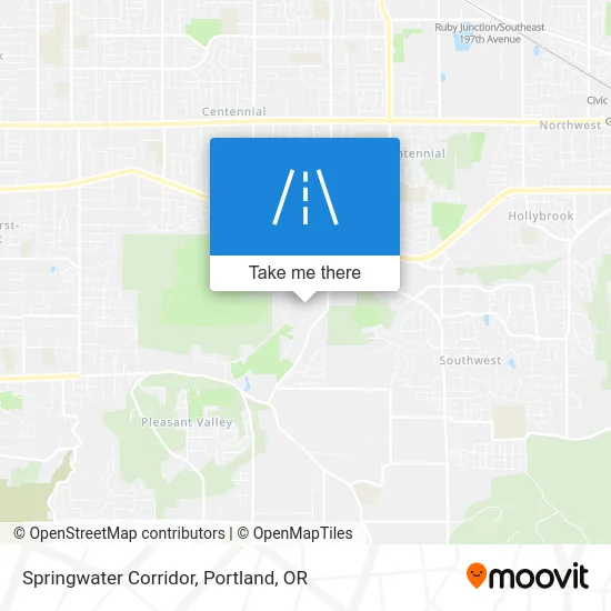 Springwater Corridor map
