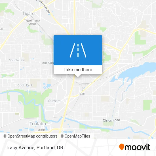 Tracy Avenue map