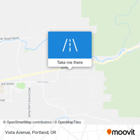 Vista Avenue map